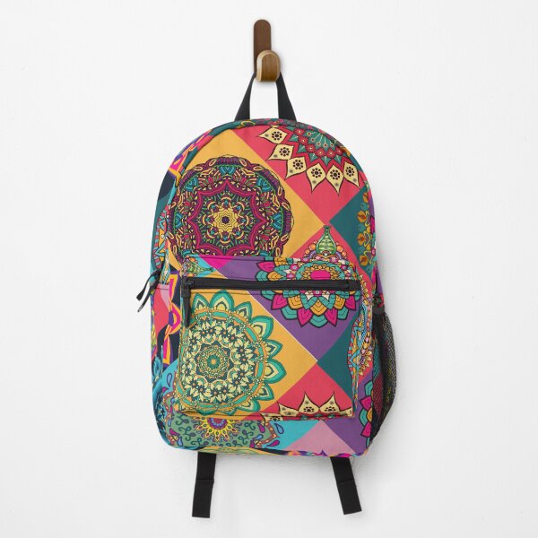 Item preview, Colorful Boho Mandala Pattern designed and sold by SiYDesigns.