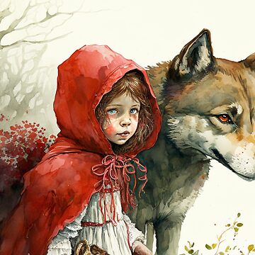 CUSTOM Kids Illustration / Red Riding Hood Painting / Handmade watercol…  Children  book illustration watercolor, Nursery illustration, Children's book  illustration