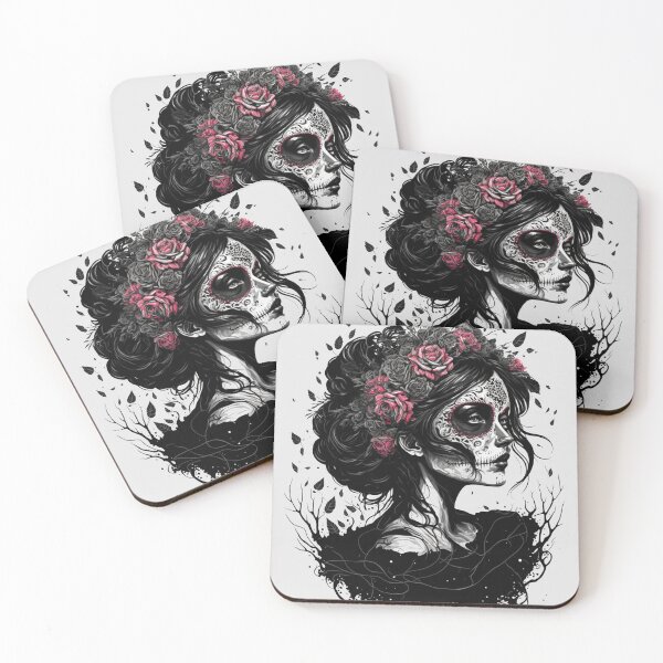 Item preview, Catrina with Roses Wall Decor: A Unique Addition to Your Home #MODEL 11 designed and sold by Thewallart.