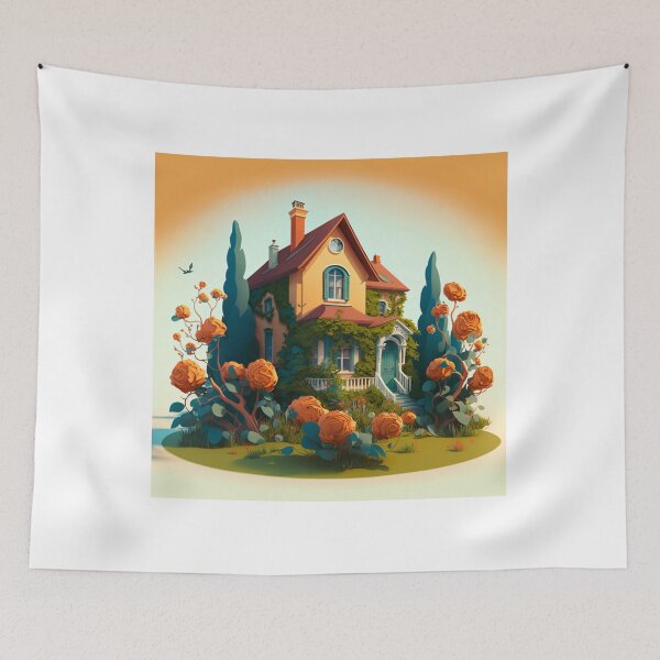 Item preview, Cartoon house design decorative. durable designed and sold by John-merou.