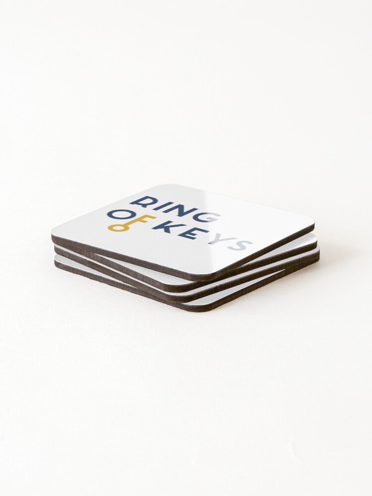 Thumbnail 4 of 5, Coasters (Set of 4), Logo designed and sold by ringofkeysorg.