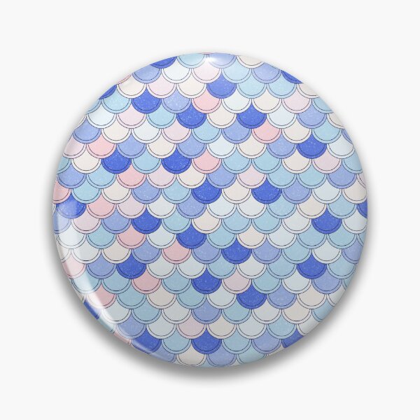 Item preview, Blue Raspberry and Pastels Mermaid Scales Pattern designed and sold by Saanis.
