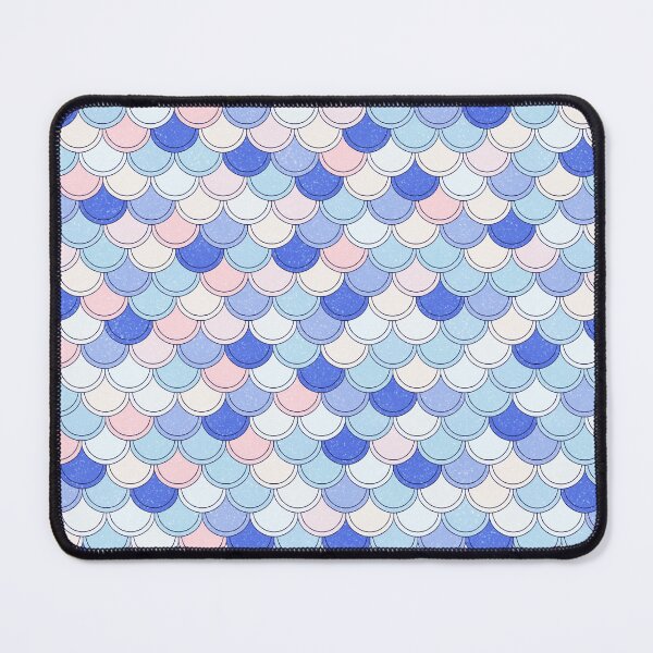 Item preview, Blue Raspberry and Pastels Mermaid Scales Pattern designed and sold by Saanis.