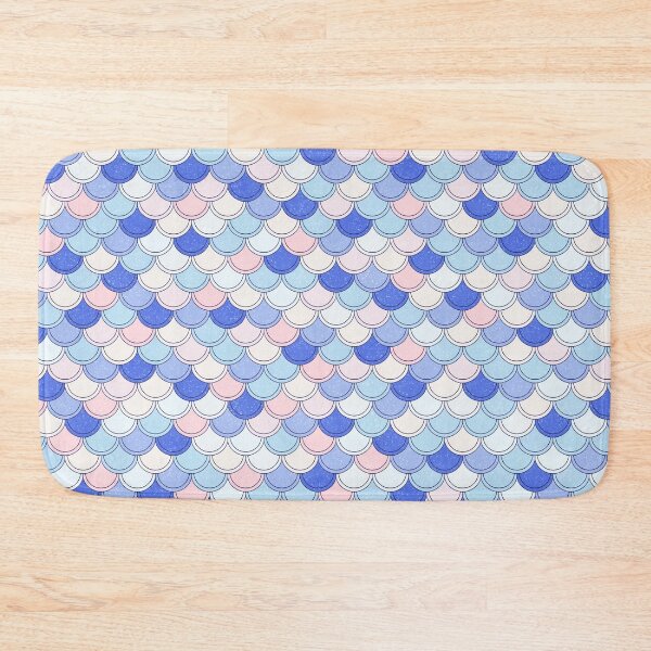 Item preview, Blue Raspberry and Pastels Mermaid Scales Pattern designed and sold by Saanis.