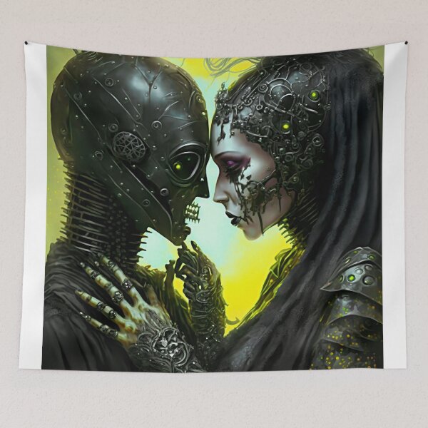 Item preview, Goth robots in love designed and sold by Simone Davino.