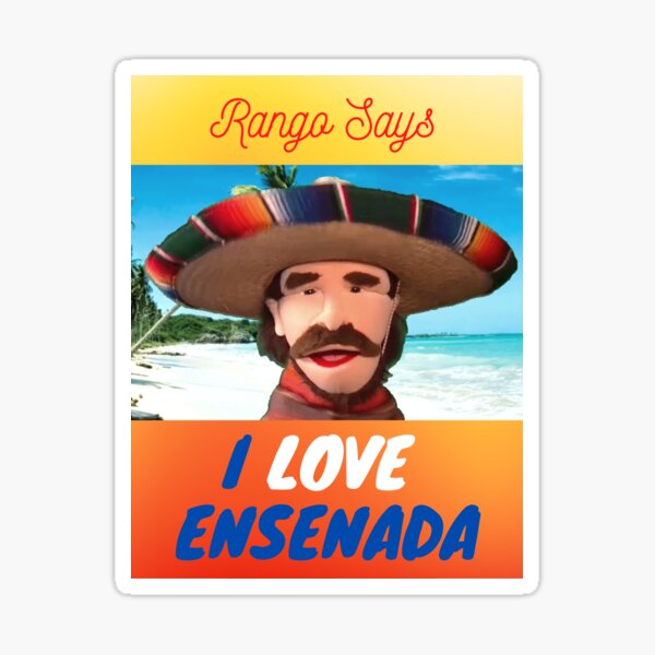 Vista previa del artículo con la obra «'Rango dice que amo a Ensenada' México - Colección de títeres de Portland», diseñado y vendido por wisestwolf.