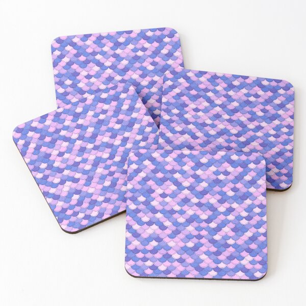 Item preview, Blue, Pink and Purple Mermaid Scales Pattern designed and sold by Saanis.