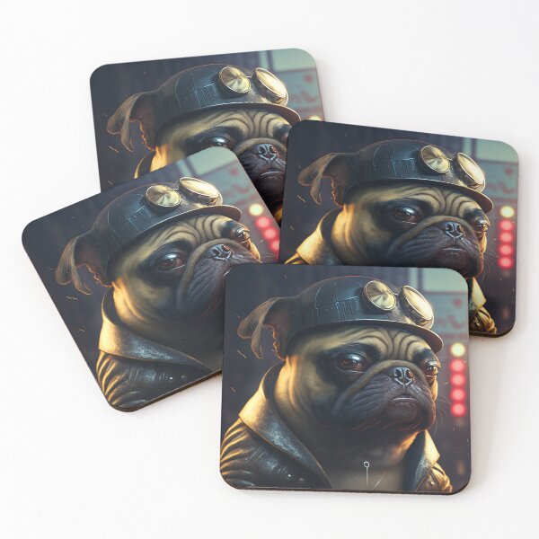 Item preview, Cute Gangster Pug #2 designed and sold by Artistic Pandas.