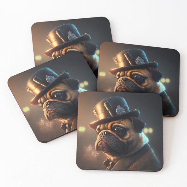 Item preview, Cute Gangster Pug #3 designed and sold by Artistic Pandas.
