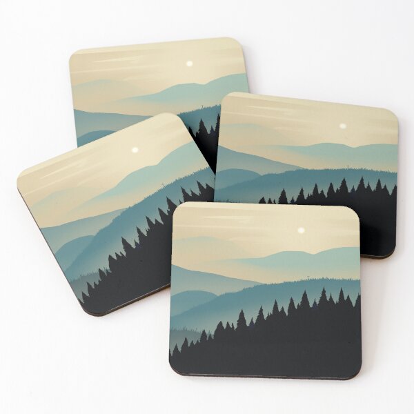 Item preview, Blue Misty Mountains designed and sold by Wah-hat.