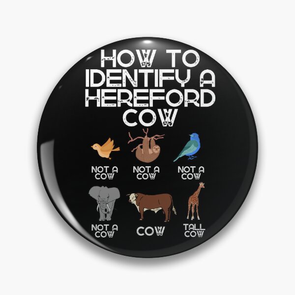 Item preview, Black version of How to identify a Hereford Cow designed and sold by FarmsteadAcers.