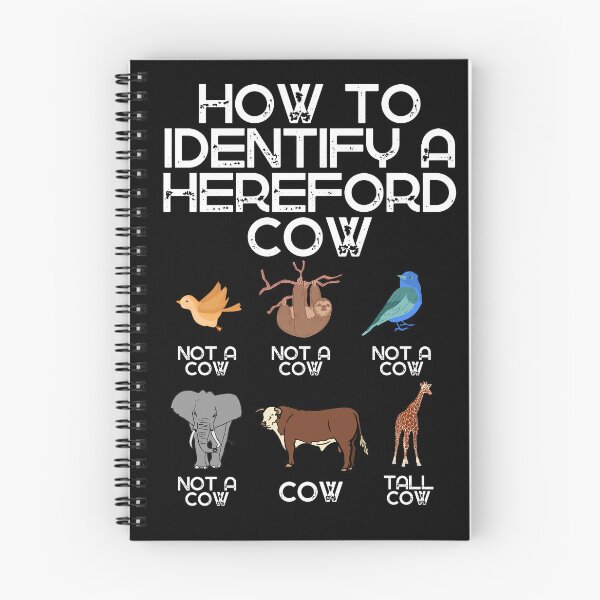 Item preview, Black version of How to identify a Hereford Cow designed and sold by FarmsteadAcers.