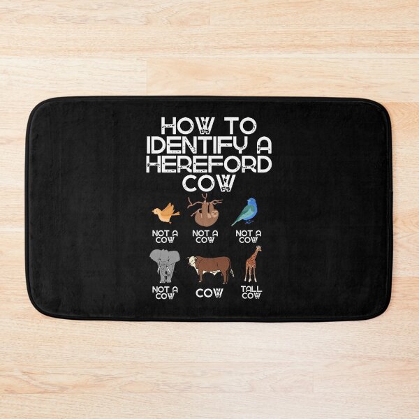 Item preview, Black version of How to identify a Hereford Cow designed and sold by FarmsteadAcers.