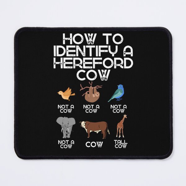 Item preview, Black version of How to identify a Hereford Cow designed and sold by FarmsteadAcers.