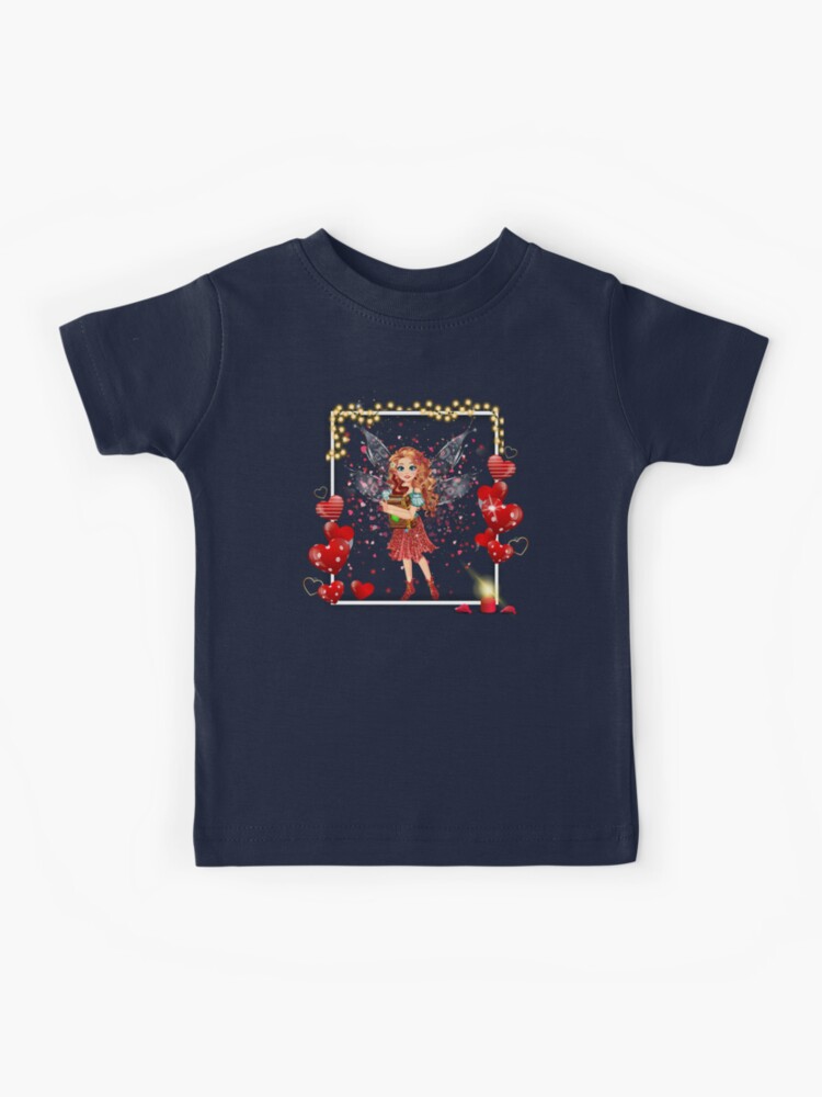 Thumbnail 1 of 2, Kids T-Shirt, Felicia's Valentine Love Collection designed and sold by TeelieTurner.