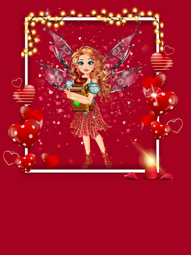 Thumbnail 2 of 2, Kids T-Shirt, Felicia's Valentine Love Collection designed and sold by TeelieTurner.