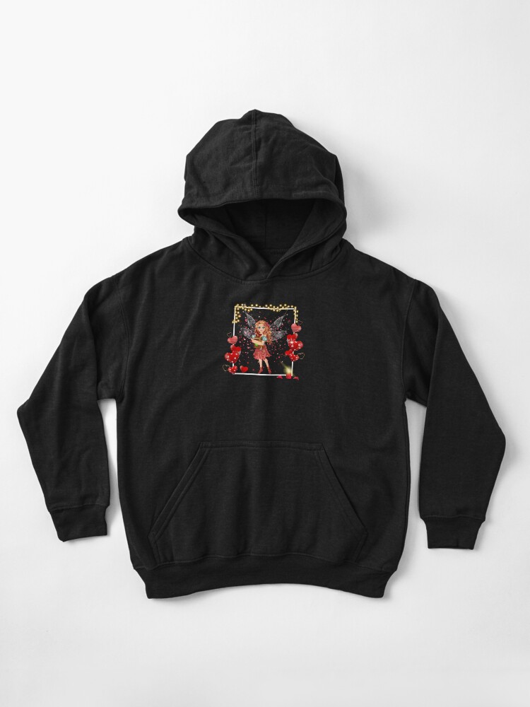 Thumbnail 1 of 5, Kids Pullover Hoodie, Felicia's Valentine Love Collection designed and sold by TeelieTurner.