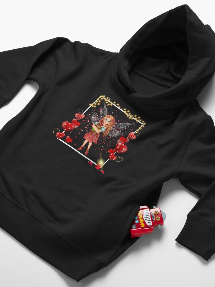 Thumbnail 4 of 5, Toddler Pullover Hoodie, Felicia's Valentine Love Collection designed and sold by TeelieTurner.