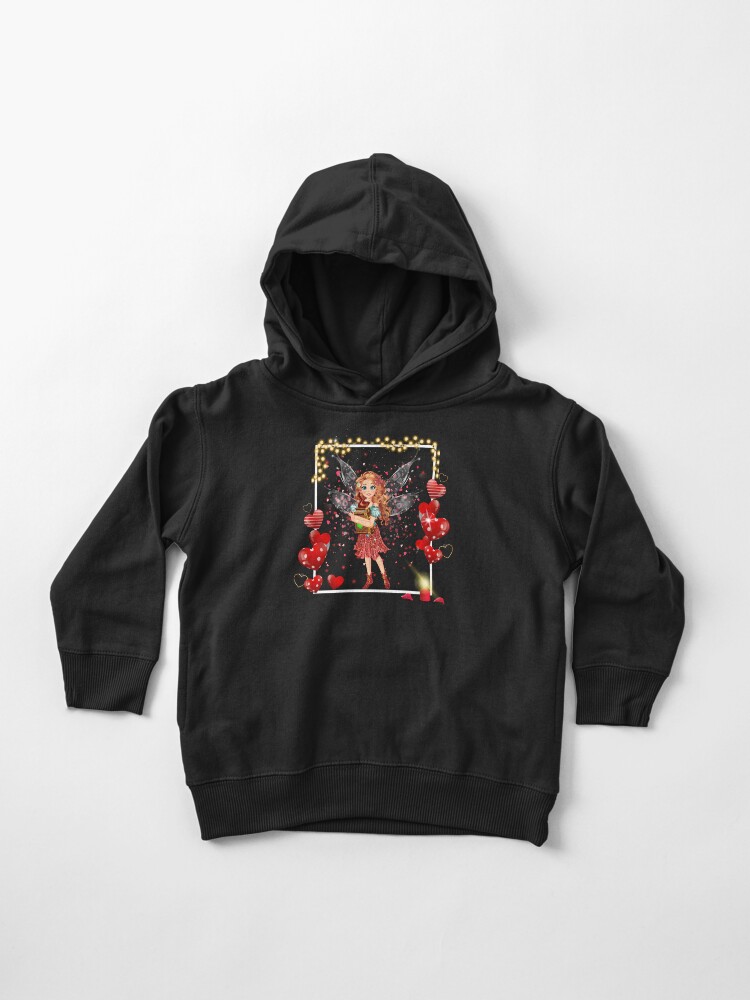 Thumbnail 1 of 5, Toddler Pullover Hoodie, Felicia's Valentine Love Collection designed and sold by TeelieTurner.