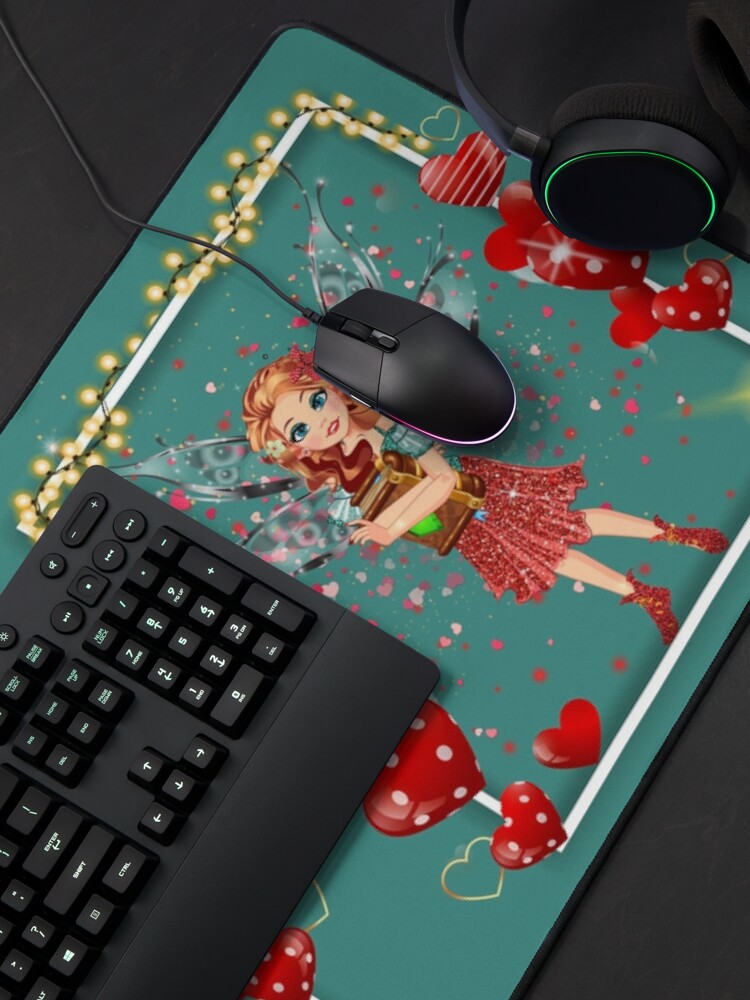 Thumbnail 4 of 5, Mouse Pad, Felicia's Valentine Love Collection designed and sold by TeelieTurner.