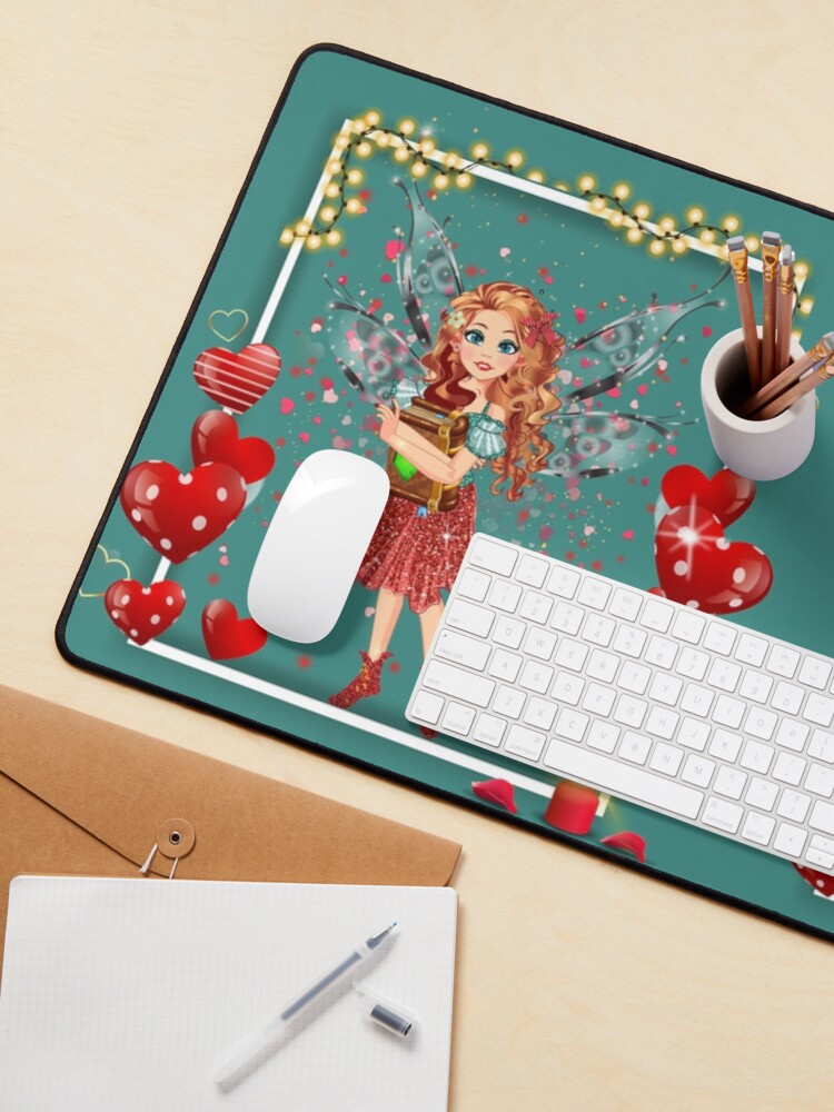 Thumbnail 3 of 5, Mouse Pad, Felicia's Valentine Love Collection designed and sold by TeelieTurner.
