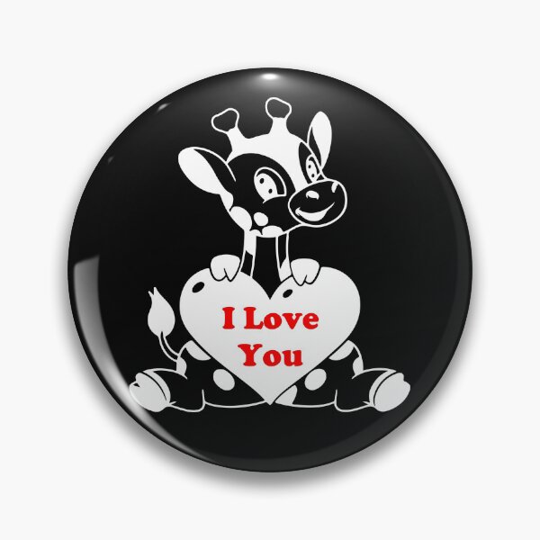 Item preview, Cute Valentine Baby Giraffe with Heart Design designed and sold by Rafy's Designs.