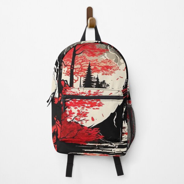 Item preview, Samurai walking in the mountains of Japan designed and sold by AreteSticker.