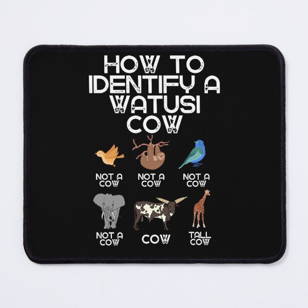 Item preview, Black version of How to identify a Watusi Cow designed and sold by FarmsteadAcers.