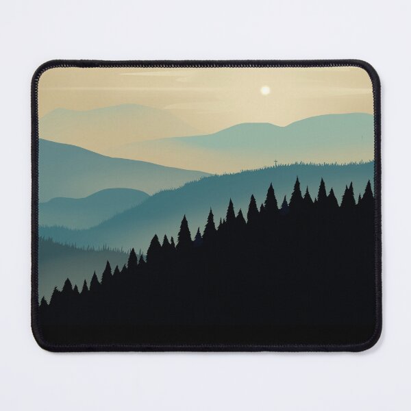 Item preview, Blue Misty Mountains designed and sold by Wah-hat.