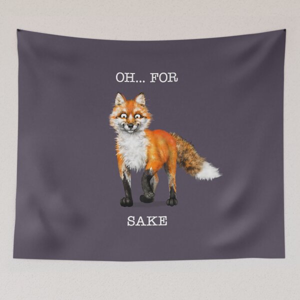 Item preview, Oh... For Fox Sake | W Cartoon Red Fox  designed and sold by Snootrac.