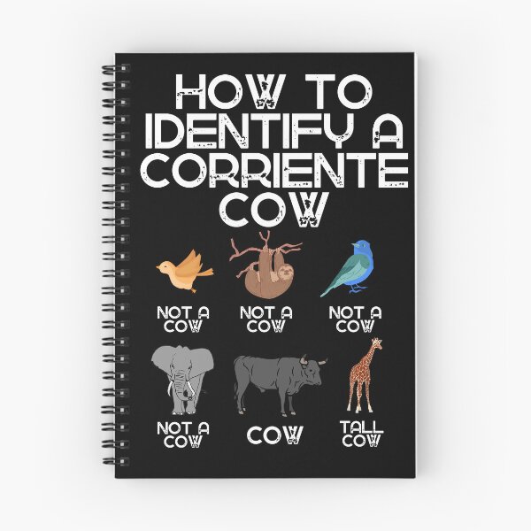Item preview, Black version of How to identify a Corriente Cow designed and sold by FarmsteadAcers.