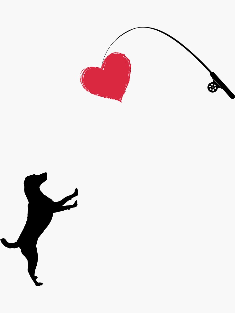 "Dog toy Shirt Valentine's Day gifts for her or for him" Sticker for