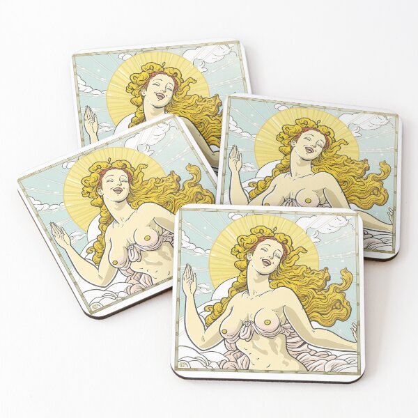 Item preview, the birth of Venus in cartoon style designed and sold by 6opuc.