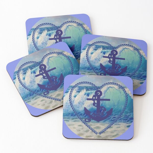 Item preview, Heart & Anchor Wave designed and sold by Aquila Light Pictures.