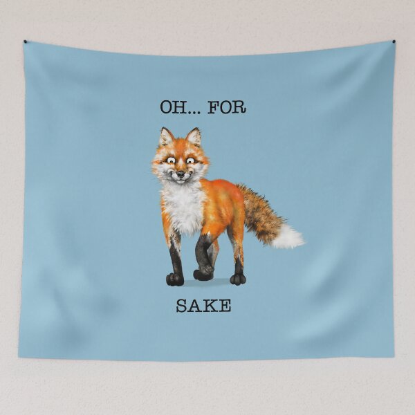 Item preview, Oh... For Fox Sake | B Cartoon Red Fox  designed and sold by Snootrac.