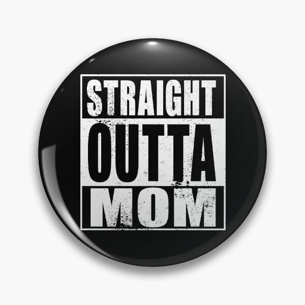 Item preview, Straight Outta Mom (white) designed and sold by SolidEarthArt.