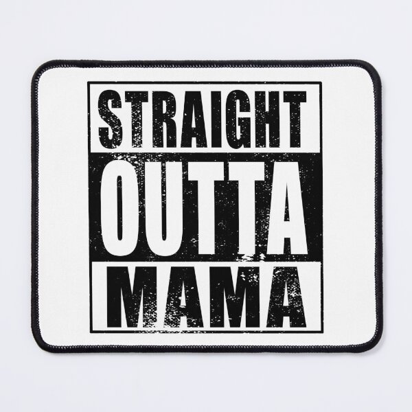Item preview, Straight Outta Mama (black) designed and sold by SolidEarthArt.