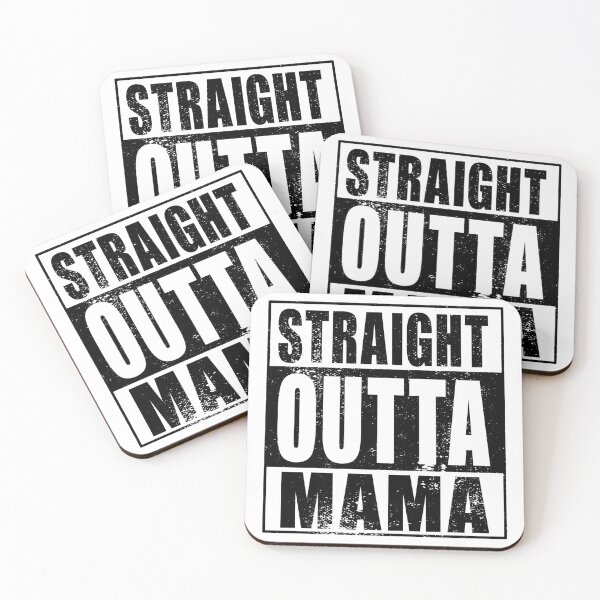 Item preview, Straight Outta Mama (black) designed and sold by SolidEarthArt.