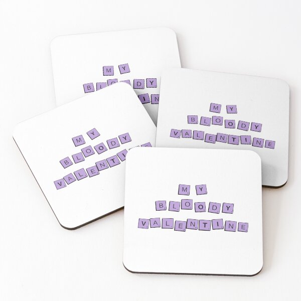 Item preview, my bloody valentine scrabble design in purple designed and sold by ColemanDesigns.