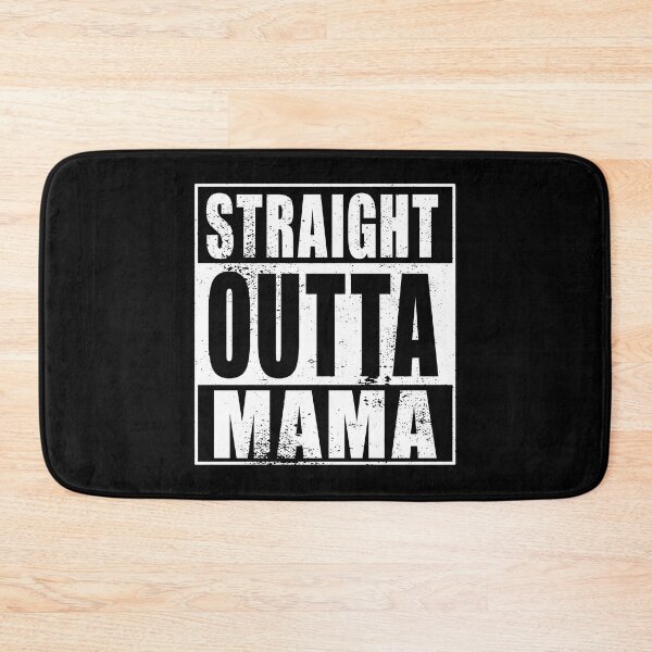 Artikelvorschau, Straight Outta Mama (weiß) entworfen und verkauft von SolidEarthArt.