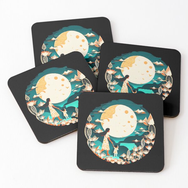 Item preview, Woman, Daughter and the Moon - The Cut-Out Collection designed and sold by FiveIntentions.