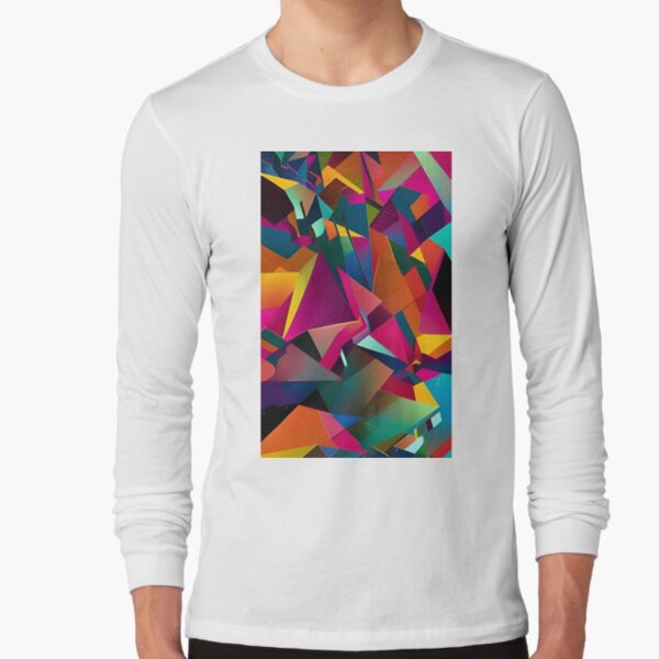 Geometric modern abstract art Redbubble Poster colorful\