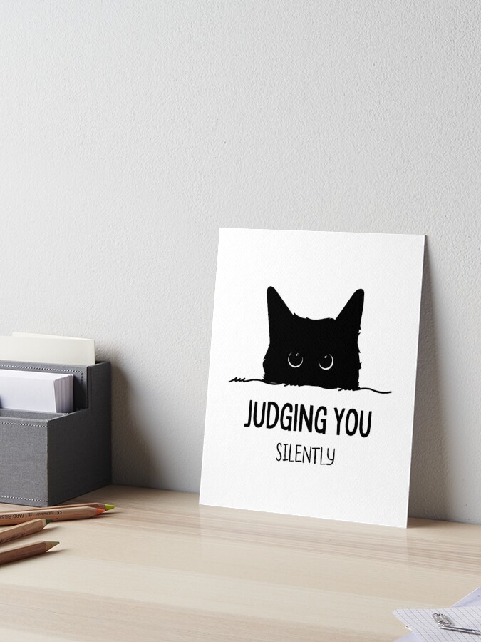 Silently Judging You SVG, Funny Cat Design, Sublimation Design, Cat