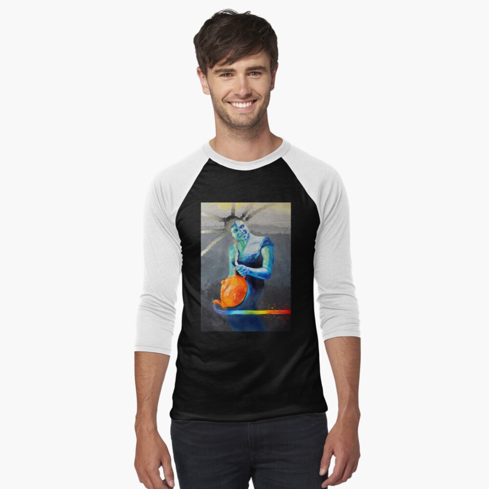Item preview, Baseball ¾ Sleeve T-Shirt designed and sold by BlueStarseed.