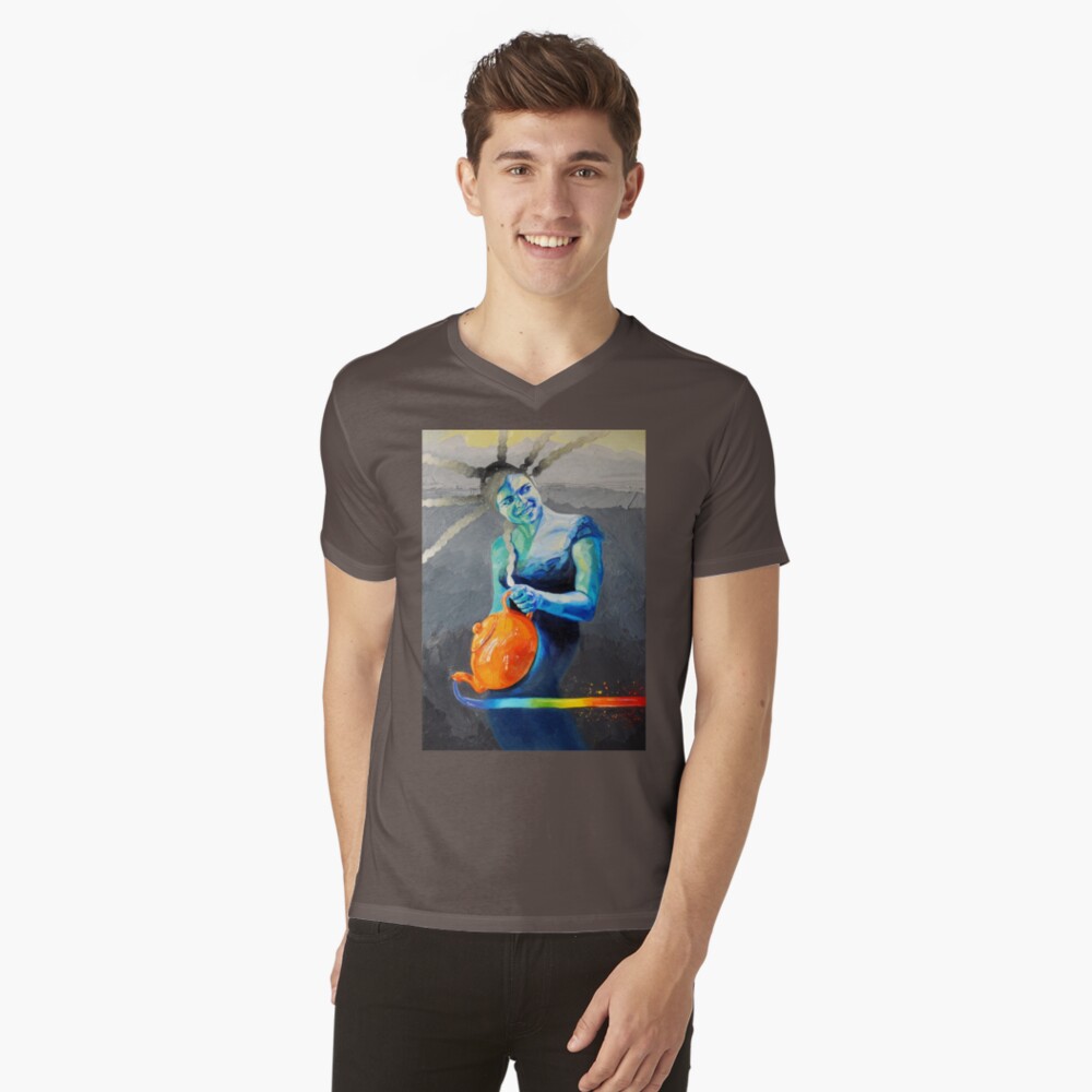 Item preview, V-Neck T-Shirt designed and sold by BlueStarseed.