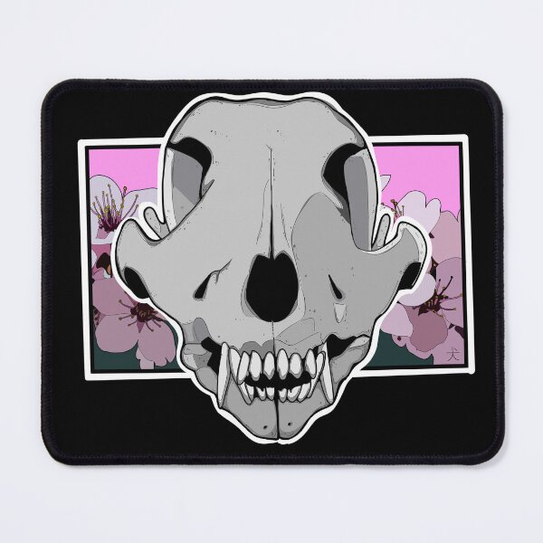 Item preview, Dog skull with flowers designed and sold by Still Laughing Designs.