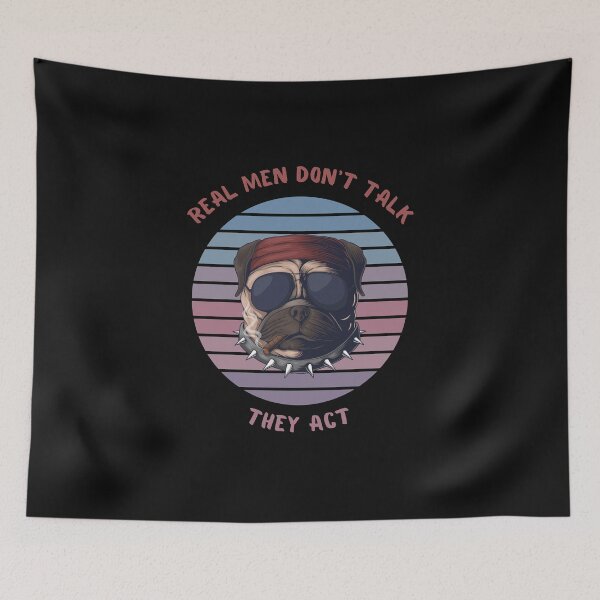 Item preview, Real men don't talk. They act. designed and sold by Rowbic.
