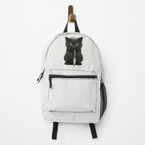 Item preview, angry black cat with a knife designed and sold by sammgdesign.