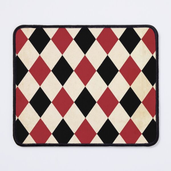 Item preview, Red, White Black Harlequin Diamond Pattern  designed and sold by Donkey's Salad.