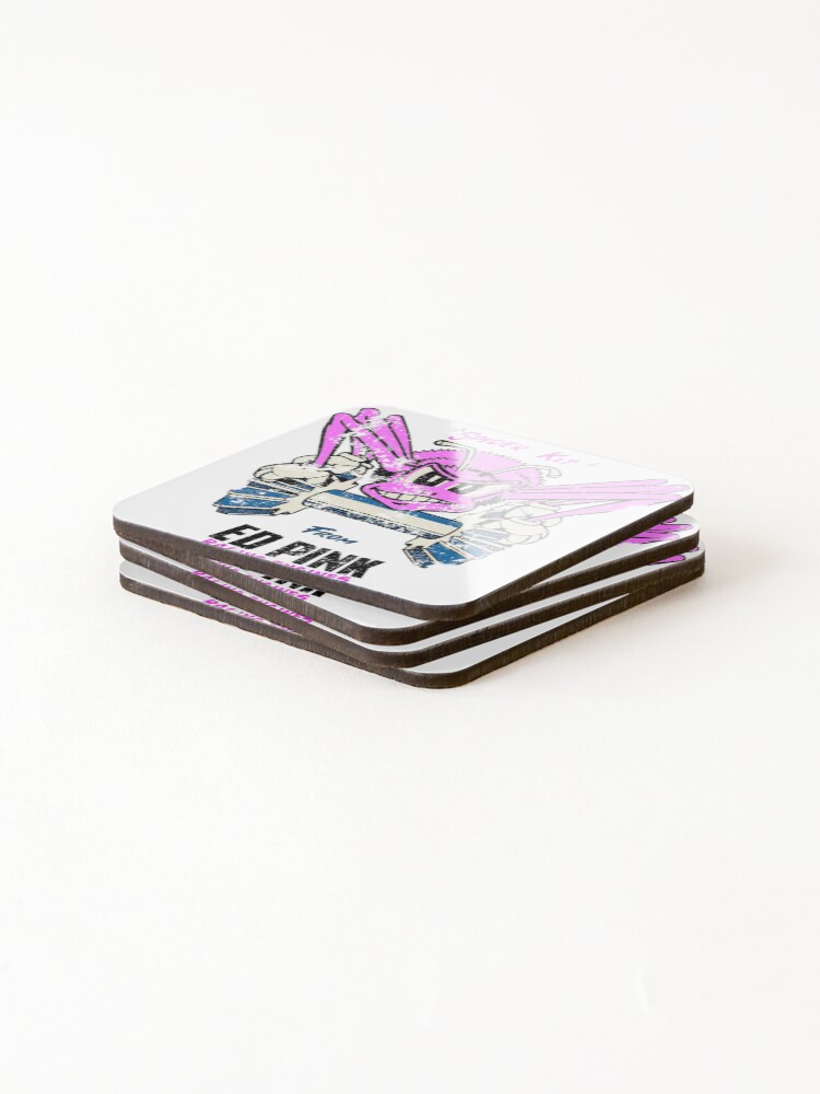 Thumbnail 4 of 5, Coasters (Set of 4), Pink Racing designed and sold by Retrorockit.
